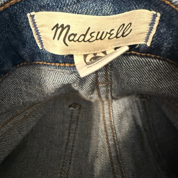 MADEWELL Women’s 25 The Perfect Vintage Jean Medium Dark Wash Straight Leg - Picture 4 of 7